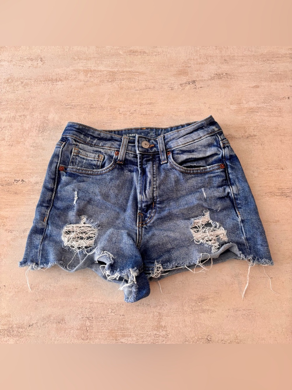 Old Navy Distressed Jean Short-Shorts